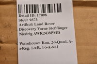 Land Rover Discovery Vorne Stoßfänger Niedrig AWR2438PMD Bild 6