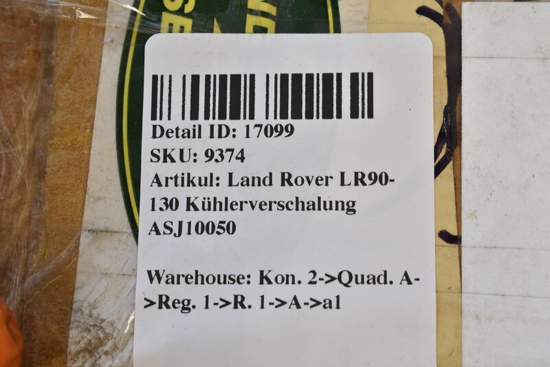 Land Rover LR90-130 Front Grill Radiator Panel  Kühlerverschalung ASJ710050 Bild 5