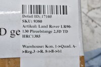 Land Rover LR90-130 Pleuelstange 2,5D TD HRC1385 Bild 6