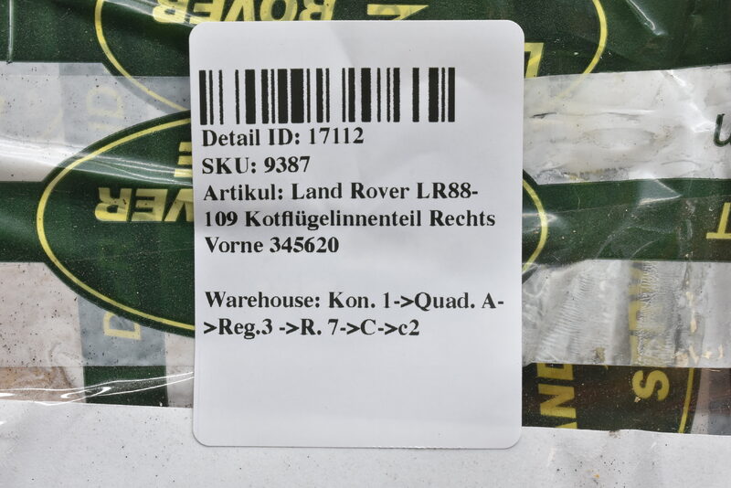 Land Rover LR88-109 Kotflügelinnenteil Rechts Vorne 345620 Bild 6