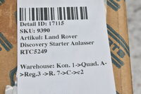 Land Rover Discovery Starter Anlasser RTC5249 Bild 5