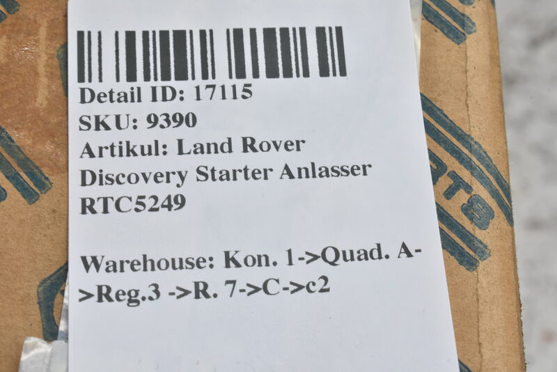 Land Rover Discovery Starter Anlasser RTC5249 Bild 5