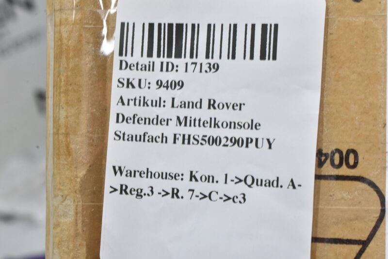 Land Rover Defender Mittelkonsole Staufach FHS500290PUY Bild 6