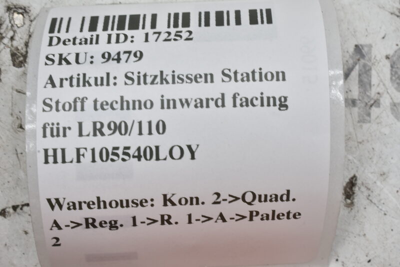 Sitzkissen Station Stoff techno inward facing für LR90/110 HLF105540LOY Bild 5