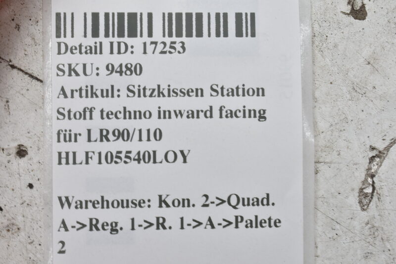 Sitzkissen Station Stoff techno inward facing für LR90/110 HLF105540LOY Bild 4