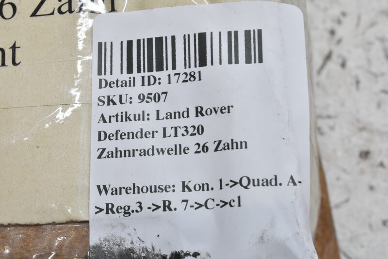 Land Rover Defender LT320 Zahnradwelle 26 Zahn Bild 6