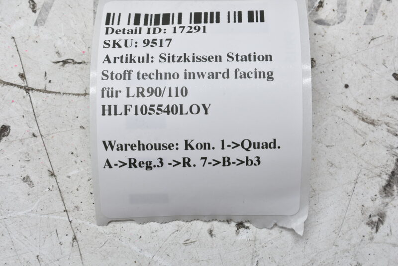 Sitzkissen Station Stoff techno inward facing für LR90/110 HLF105540LOY Bild 5
