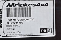 Bremsscheibe hinten massiv Range Rover 95-02 und Discovery 2 SDB000470G Bild 4