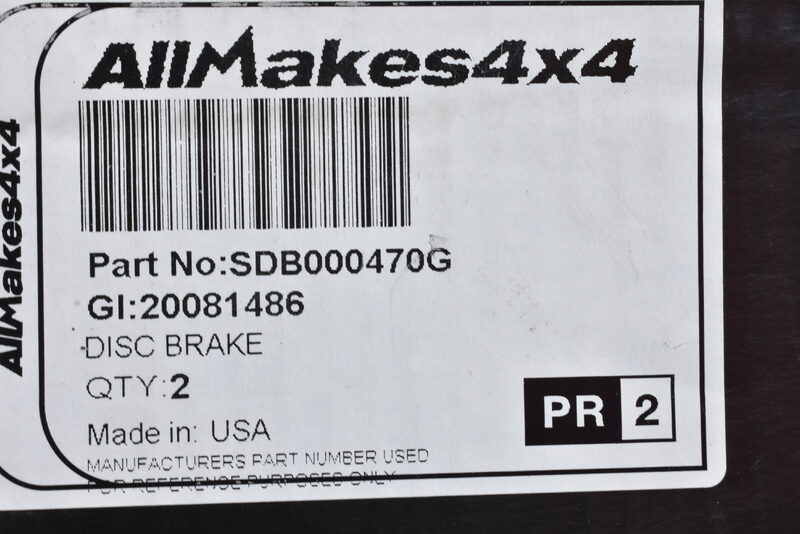 Bremsscheibe hinten massiv Range Rover 95-02 und Discovery 2 SDB000470G Bild 4