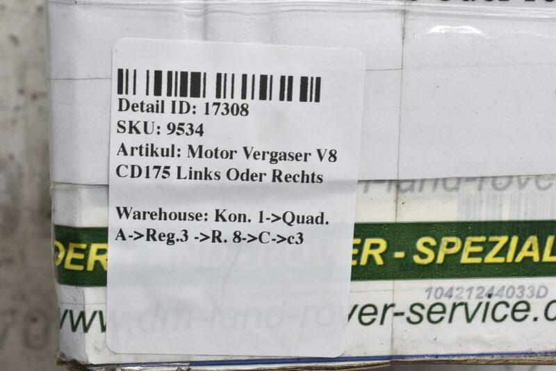 Motor Vergaser V8 CD175 Links Oder Rechts Bild 5