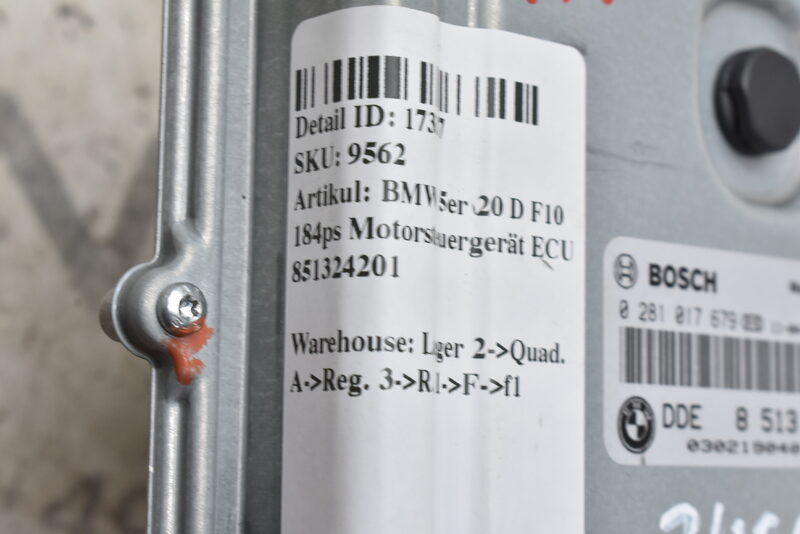 BMW 5er 20 D F10 184ps Motorsteuergerät ECU 851324201 Bild 5