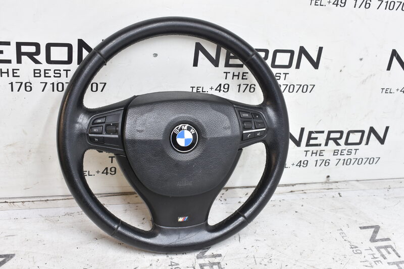 BMW 5er F10 F01 F02 F11 F18 Lenkrad Leder Multifunktion  Schwarz