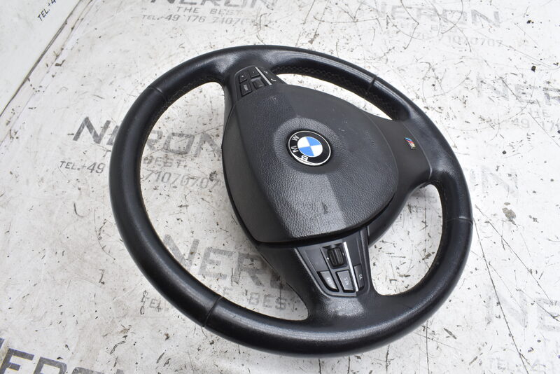 BMW 5er F10 F01 F02 F11 F18 Lenkrad Leder Multifunktion  Schwarz Bild 2