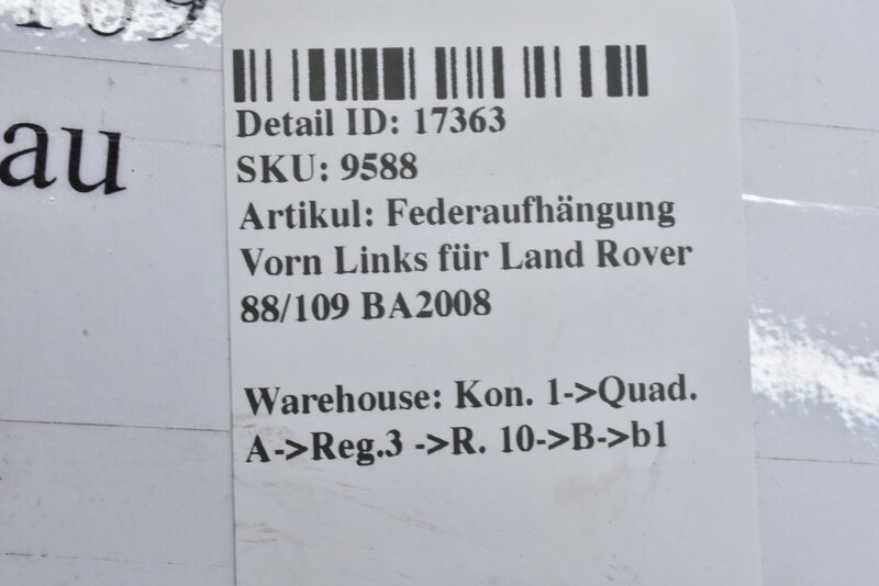 Federaufhängung Vorn Links für Land Rover 88/109 BA2008 Front spring hanger LH Bild 6
