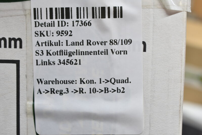 Land Rover 88/109 S3 Kotflügelinnenteil Vorn Links 345621 Bild 4