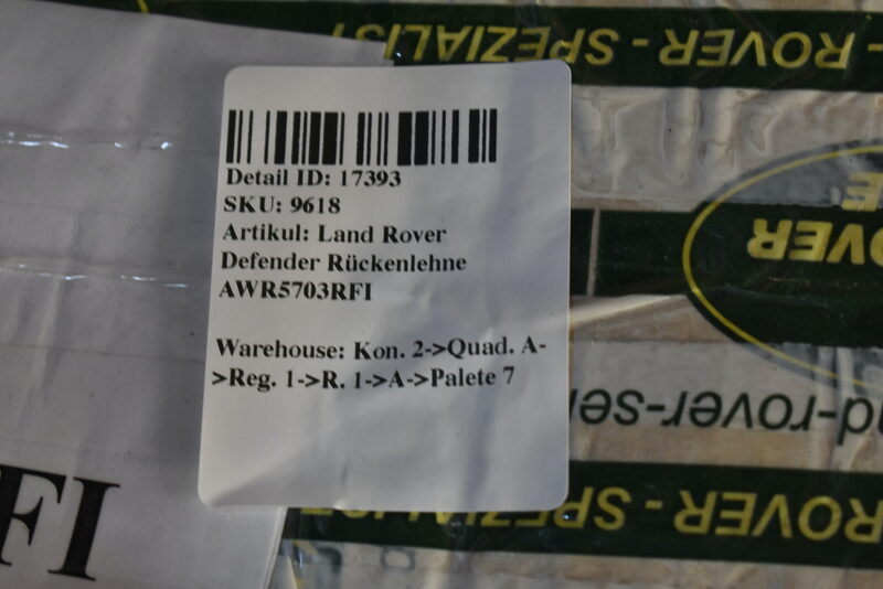 Land Rover Defender Rückenlehne AWR5703RFI Bild 4
