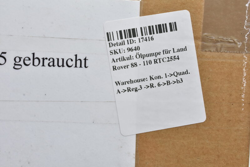 Ölpumpe für Land Rover 88 - 110 RTC2554 Bild 5