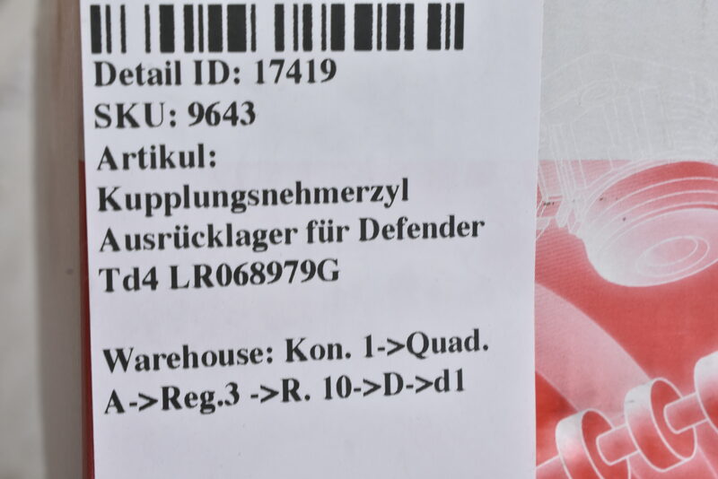 Kupplungsnehmerzyl Ausrücklager für Defender Td4  LR068979G Bild 4