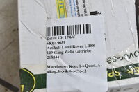 Land Rover LR88 109 Gang Welle Getriebe 218244 Bild 5
