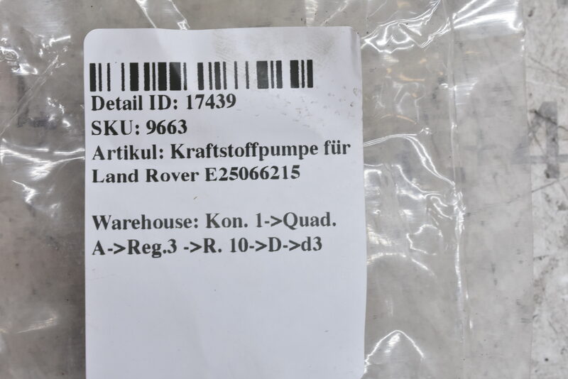 Kraftstoffpumpe für Land Rover E25066215 Bild 4