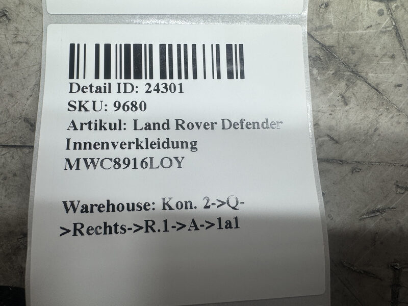 Land Rover Defender Innenverkleidung MWC8916LOY Bild 6