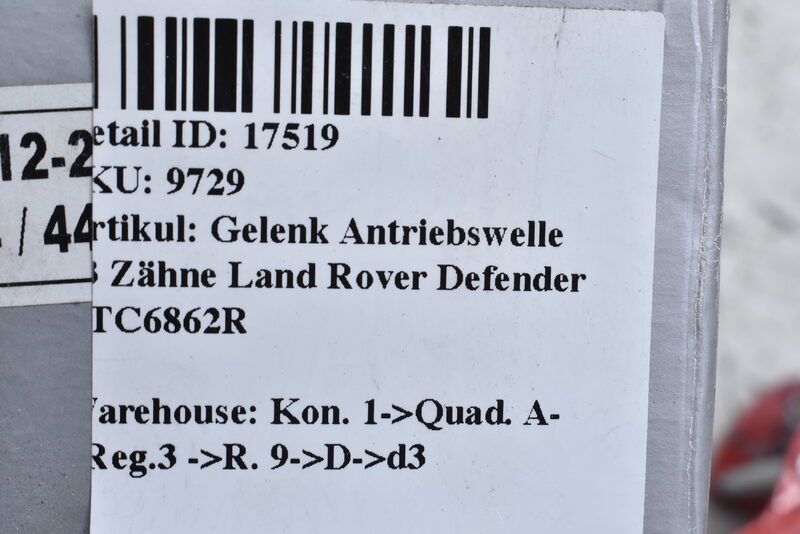 Gelenk Antriebswelle 33 Zähne Land Rover Defender  RTC6862R Bild 5