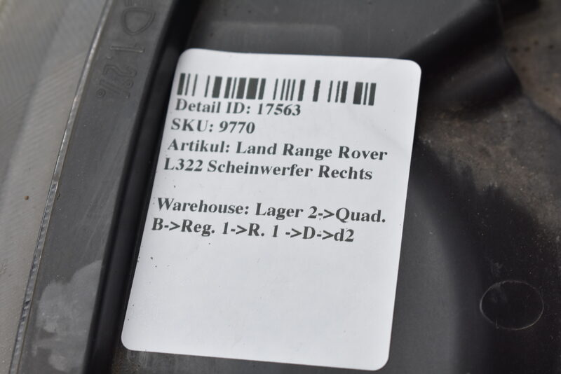 Land Range Rover L320 Scheinwerfer Rechts Bild 7