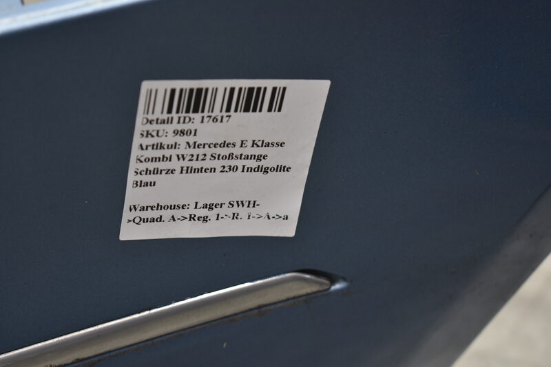 Mercedes E Klasse Kombi W212 Stoßstange Schürze Hinten 230 Indigolite Blau Bild 5