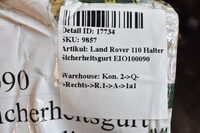 Land Rover 110 Halter Sicherheitsgurt EIO100090 Bild 3