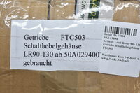 Land Rover 90 - 130  Getriebe Schalthebelgehäuse FTC503 Bild 3