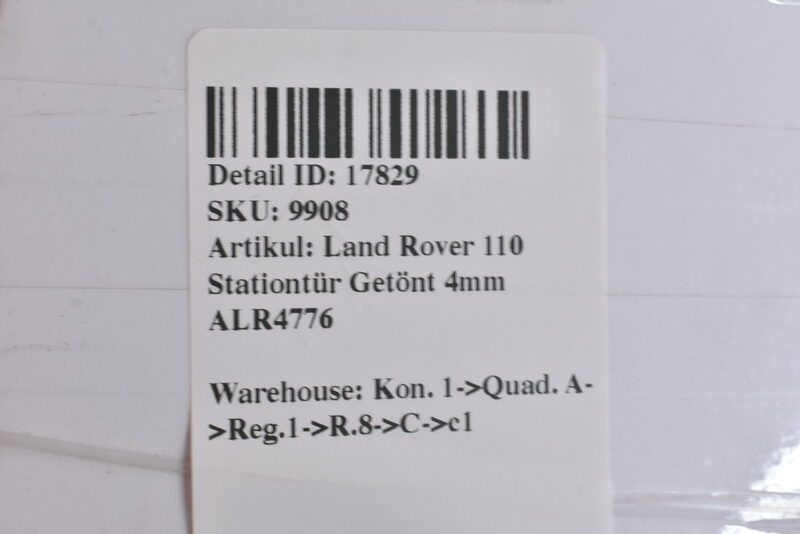 Land Rover 110 Stationtür Getönt 4mm ALR4776 Bild 3
