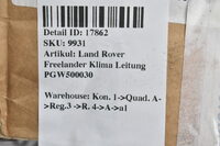 Land Rover Freelander Klima Leitung PGW500030 Bild 4