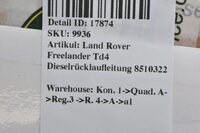 Land Rover Freelander Td4 Dieselrücklaufleitung 8510322 Bild 4