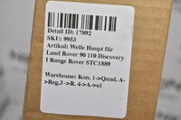 Welle Haupt für  Land Rover 90 110 Discovery I Range Rover  STC1889 Bild 7