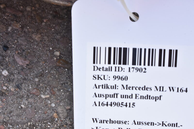 Mercedes ML  W164 Auspuff und Endtopf A1644905415 Bild 5