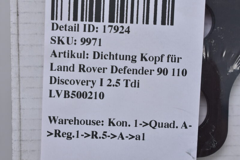 Dichtung Kopf für Land Rover Defender 90 110 Discovery I 2.5 Tdi LVB500210 Bild 6
